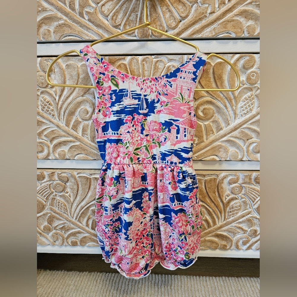 SweetHoney Short Leggy Bubble Romper Floral Paradise